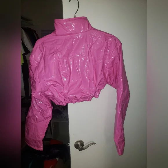 Large Shiny Pink Jacket - Picture 5 of 5